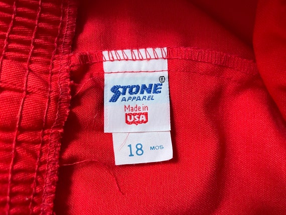 Vintage 1980s Kids Shorts Stone Apparel Bright Re… - image 7