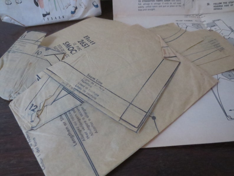 Girls/' Smock /& Bloomers Size 3 Dress Sewing Pattern Vintage /'50s/'60s Butterick Printed Pattern 2651