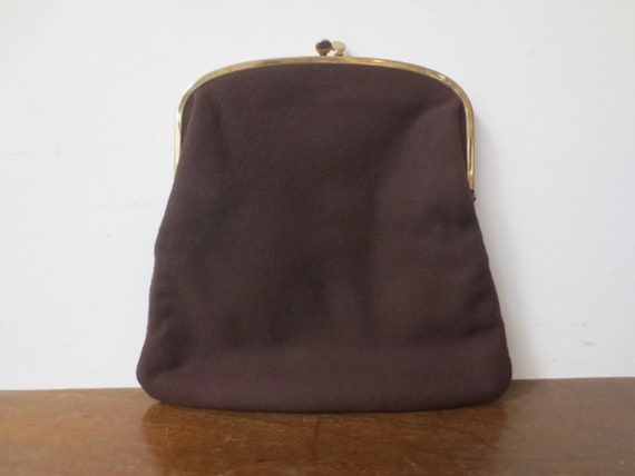 Vintage 1940s/50s Ingber Chocolate Wool Folding K… - image 8