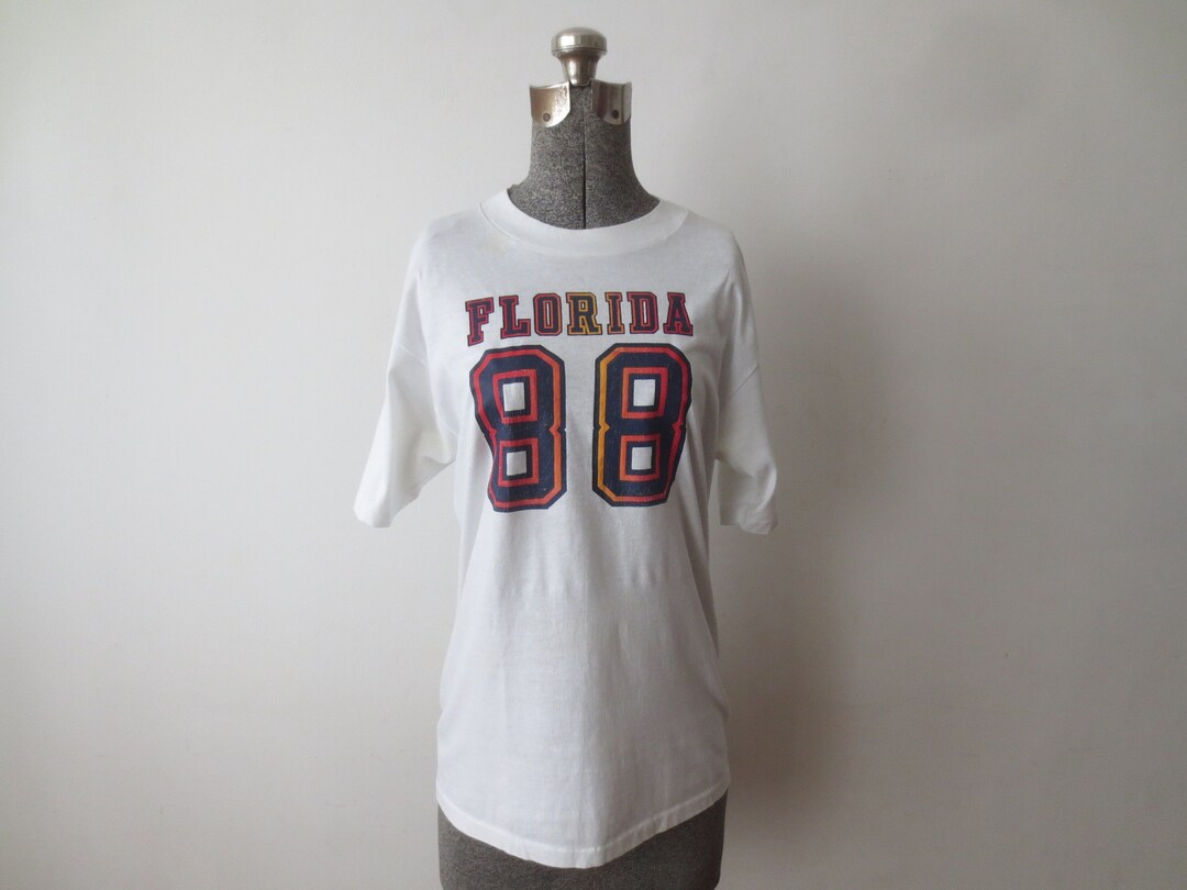 Vintage Florida T-shirt 1988 Hanes Fifty-fifty Paper Thin 