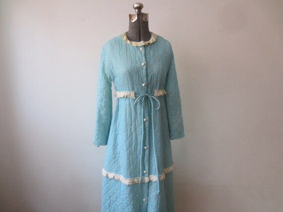 Vintage '60s/'70s Loungees Prairie Style Quilted R