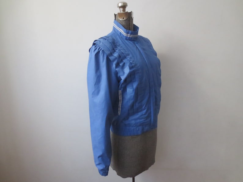 Medium Vintage /'70s/'80s Jerry/'s Angels Jacket w Killer Pleated Detailing Lightweight Spring Jacket