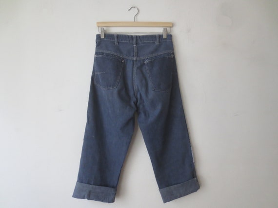 Vintage 1940s Workwear Jeans Aldens Threadbare Di… - image 2