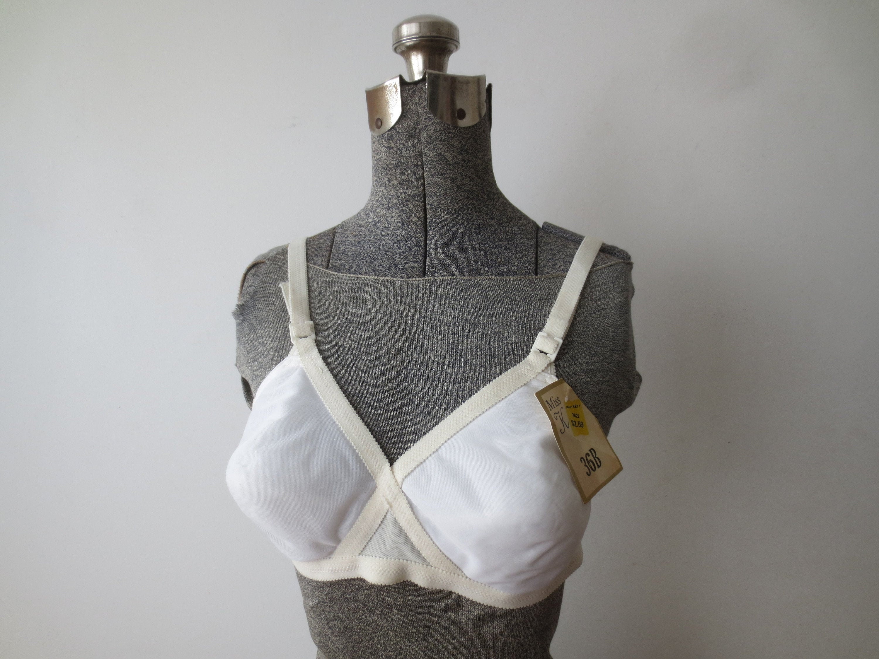 Vintage '70s Deadstock Kmart Miss K, Gelmart Criss-cross Bra, No