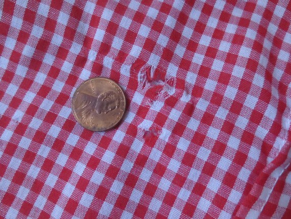 Vintage Kids Sears Perma-Prest Gingham Button Dow… - image 10