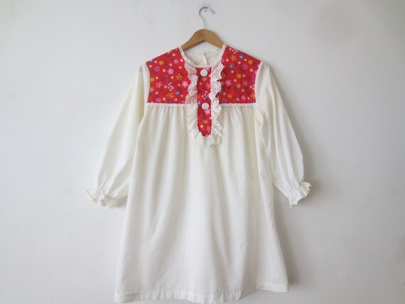 Vintage Babydoll Nightgown 1960s/70s Dutchess Jr … - image 3