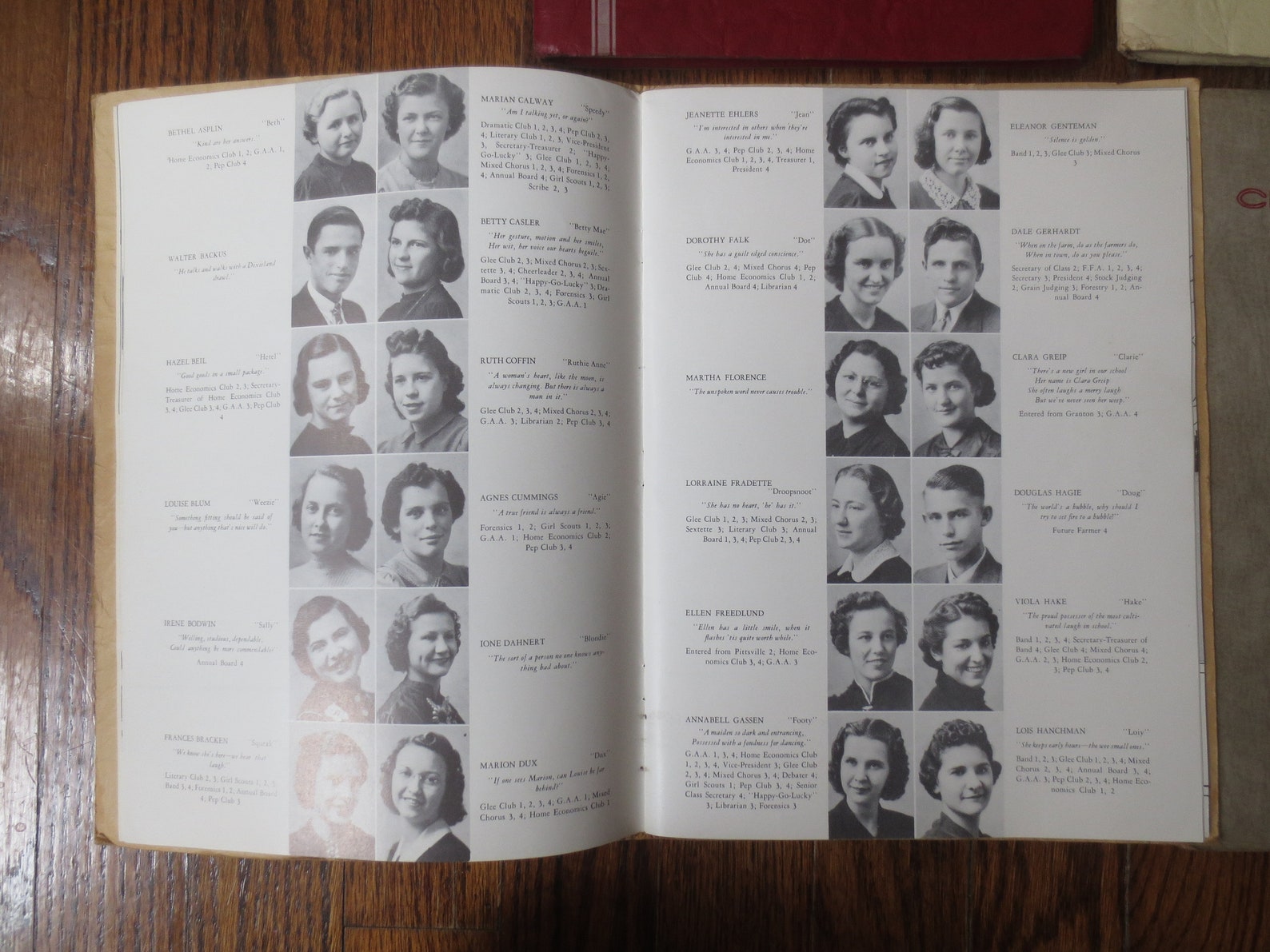 Vintage High School Yearbooks Lot of 4 1937 1940 Crimson Etsy