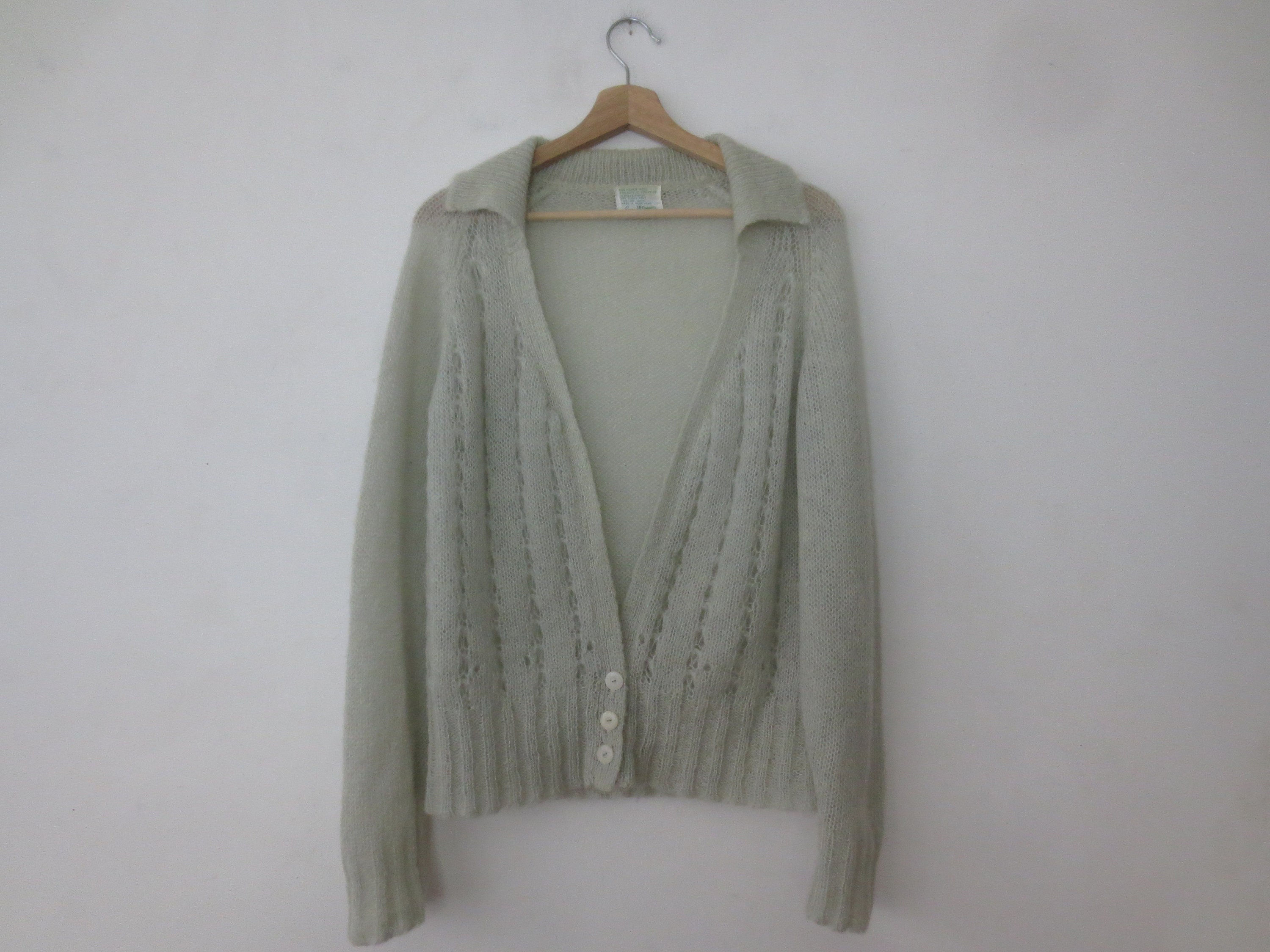 Buy Vintage s Sears JR Bazaar Cardigan Mohair Lace Knit in