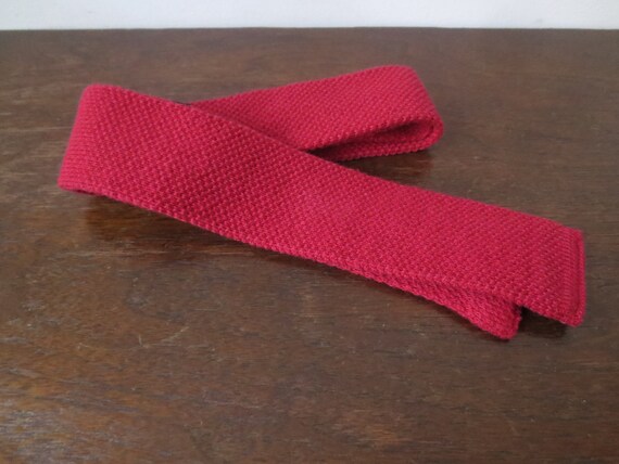 Vintage Knit Necktie 1970s Classic Collection Tie… - image 4