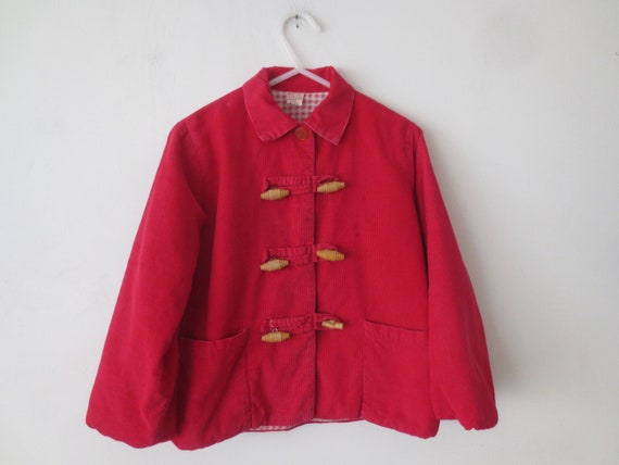 Vintage Girls Coat 1950s/1960s Stoneswear Corduro… - image 1