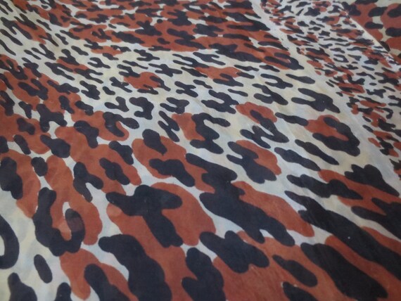 Vintage Leopard Scarf 1950s/60s Oversized Leopard… - image 10