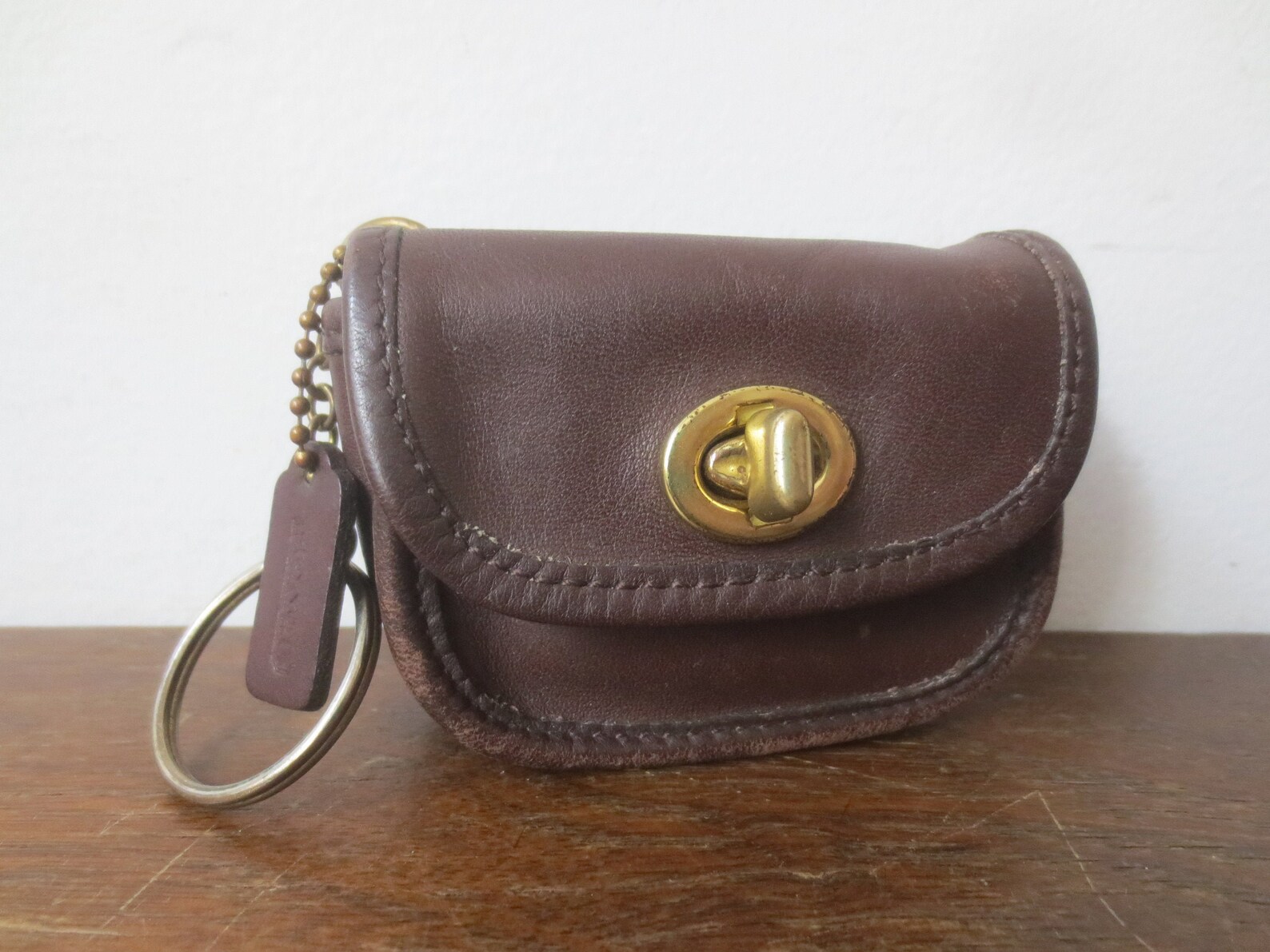 Vintage COACH Mini City Bag Key Fob / Keychain Coin Purse w/ Etsy