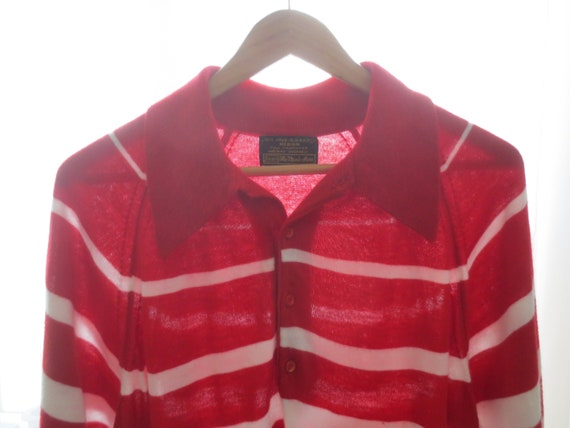 Vintage Striped Polo 1960s/70s Sears The Men's St… - image 5