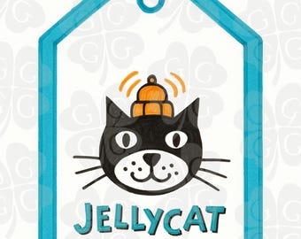 ジェリーキャットぬいぐるみタグPNG | 印刷可能な画像 | ハロウィン