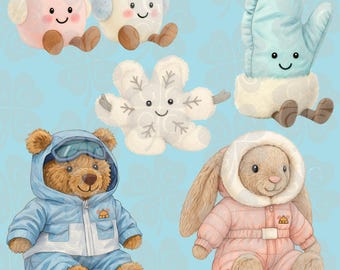 Jellycat New Christmas Collection Digital Art | 19 PNG Images