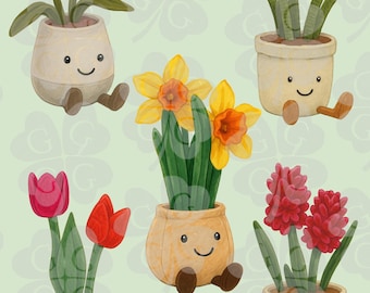 Jellycat Flowers and Plants Digital Art Collection | 24 PNG Images