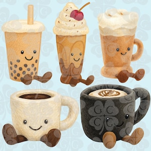 Jellycat Drinks Digital Art | 13 PNG Images