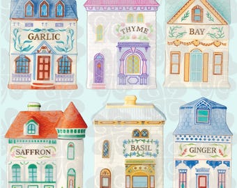 Lenox Spice Village Digital Art | 24 PNG Images
