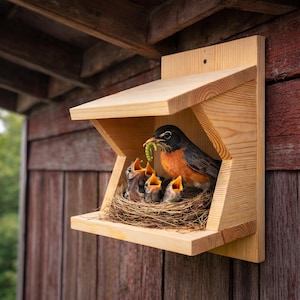 Nest Shelf - American Robin
