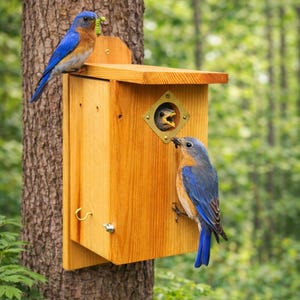 Cedar Birdhouse - Eastern/Western & Mountain Bluebirds