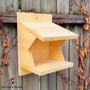 Wooden Nest Shelf for American Robin, Barn Swallow & Pheobe