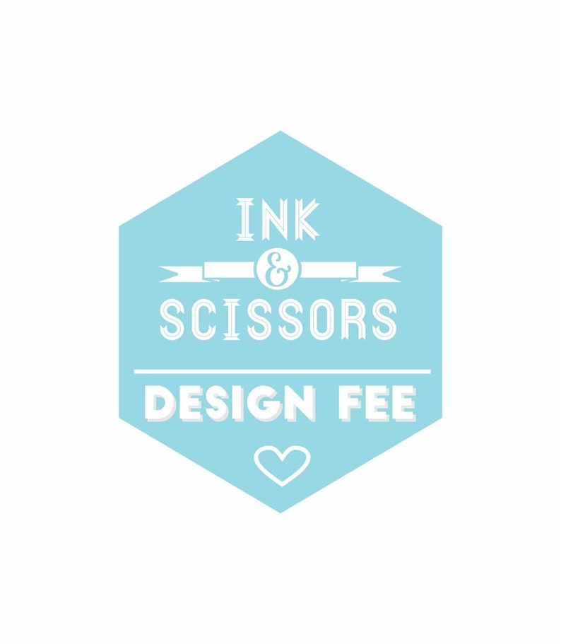 Design Fee Add-On Single Change Ink & Scissors image 1