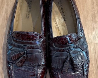 EUC Vintage Florsheim Naples Kiltie Tassel Loafers - Leather - Size 11.5 D