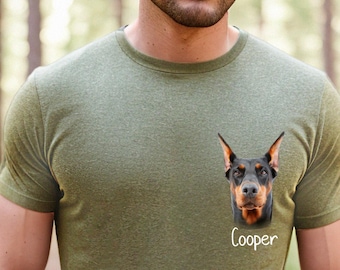 Personalized Pet Photo Shirt: Custom Dog or Cat Memorial Gift