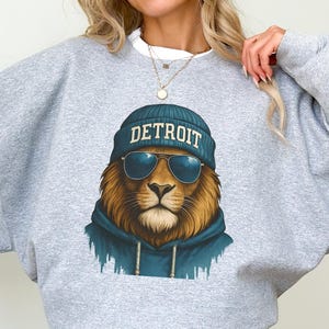 Detroit Football Sweatshirt And Hoodie, Detroit Football Sports Gear, Comfort Colors® Detroit Game Day Shirt, Detroit Football Varsity Shirt