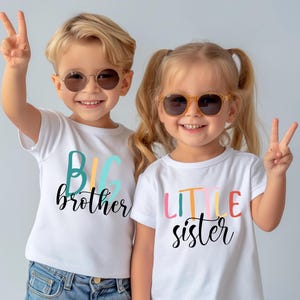 Matching Family Shirts, Big Brother, Big Sister, Little Brother, Little Sister, Baby Shower Gift, Baby Announcement, Family Sibling Shirts