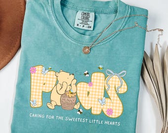 Camiseta de enfermería pediátrica Comfort Colors®, camisetas de cuello redondo para enfermeras pediátricas, estudiante de enfermería pediátrica, regalo para enfermeras pediátricas