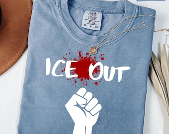 Abolish ICE Protest Shirt: Comfort Colors Human Rights Tee