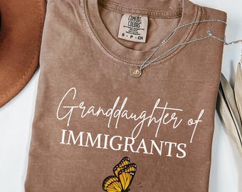Maglietta "Nipote di immigrati": maglietta pro-immigrazione Comfort Colors