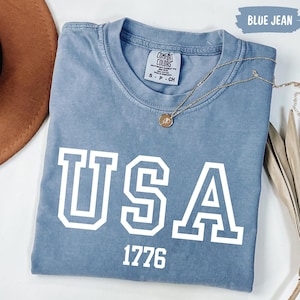 Comfort Colors® Retro USA Shirt, 4th of July Tshirt, America Fourth Tee, 4th of July Tee, America Patriotic Shirt, Independence Day Shirt