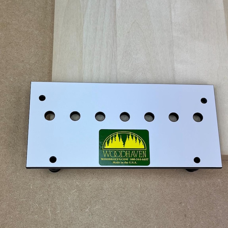 Shelf Pin Drilling Template for Adjustable Shelves, 7hole Guide With