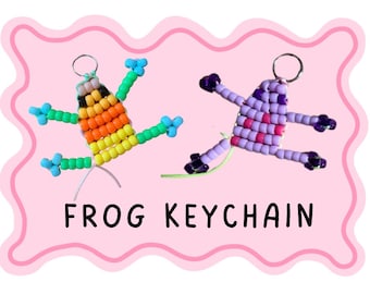 Frog Pony Bead Keychain