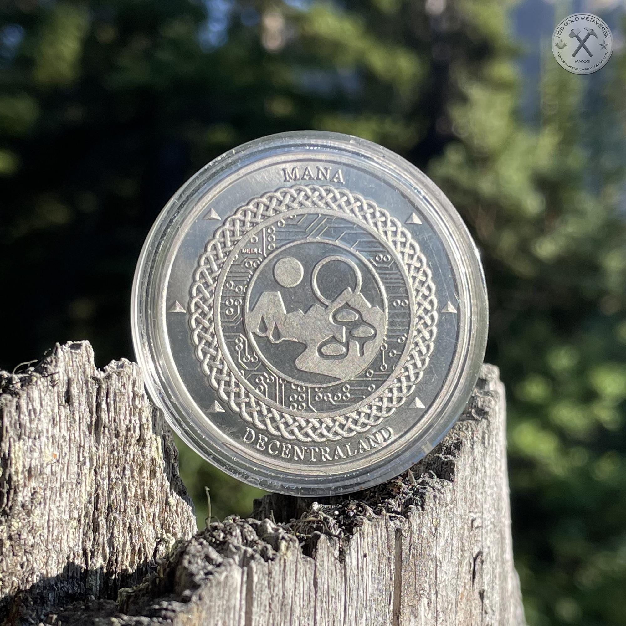 Decentraland ニッケルマナコイン：.999 純金、1オンス 暗号収集品 - Etsy 日本