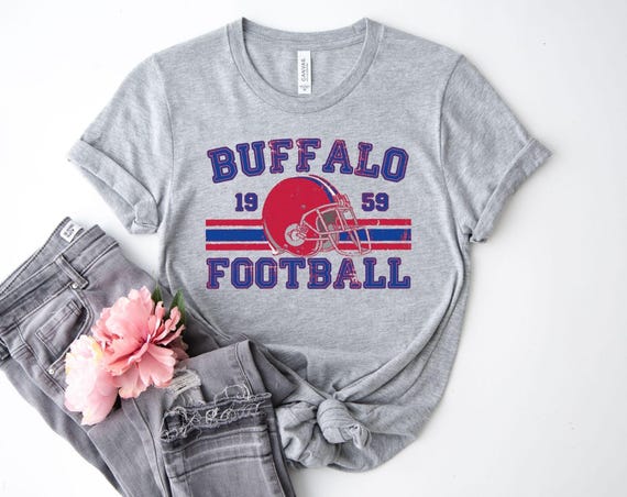 Distressed Buffalo Football Shirt Bills Football Crewneck Retro Bills Shirt Gift for Buffalo Bills Football Fan Buffalo Bills Gift Game Day