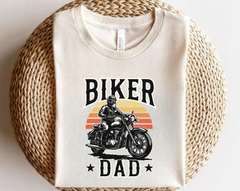 Biker Dad Shirt, Motorcycle Dad Tee, Fathers Day Biker Tshirt, Retro Motorcycle Shirt, Biker Gift For Dad, Vintage Rider Tee, Father's Day