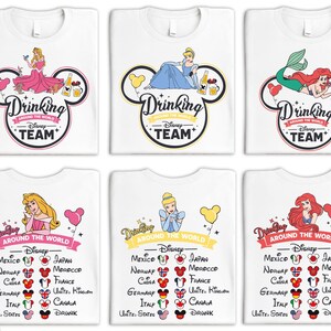 Disney Princess Drinking Shirt, Epcot Festival Matching Shirt, Disneyland Vacation Shirt, Wine Princess Shirt, Food and Wine Festival Shirt