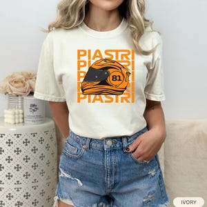 Oscar Piastri Racing Car T-Shirt  Comfortable Motor Sport Shirt  Racing Fan Apparel