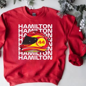 Lewis Hamilton Racing Car Sweatshirt  Motor Sport Fan Apparel  Stylish Hamilton Racing Car Sweater