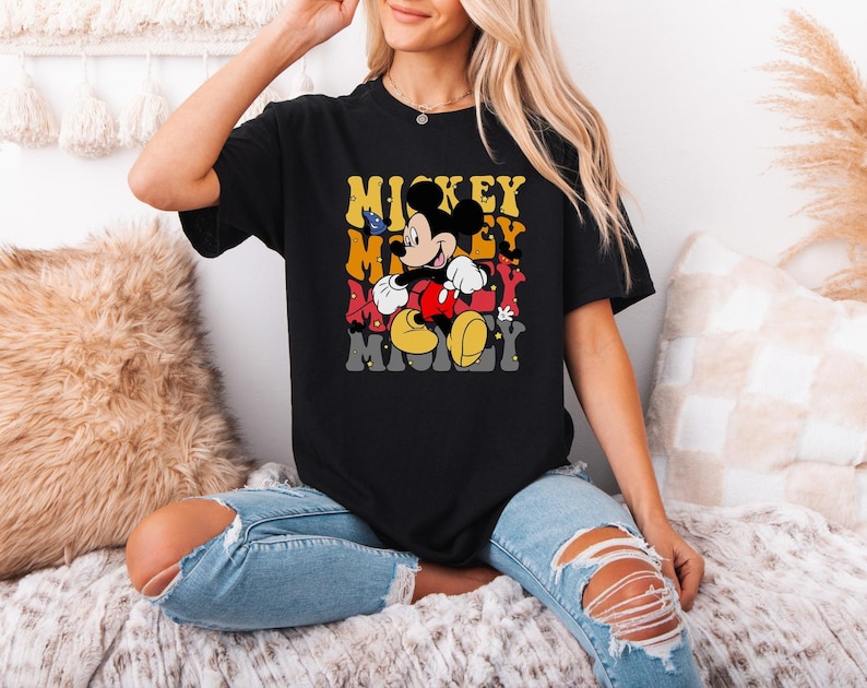 Mickey Mouse Disney Shirt, Disney Character Tee, Magic Kingdom Vacation Shirt, Disney Family Trip Tee, Mickey Shirt, Funny Disney Tee Bild 1