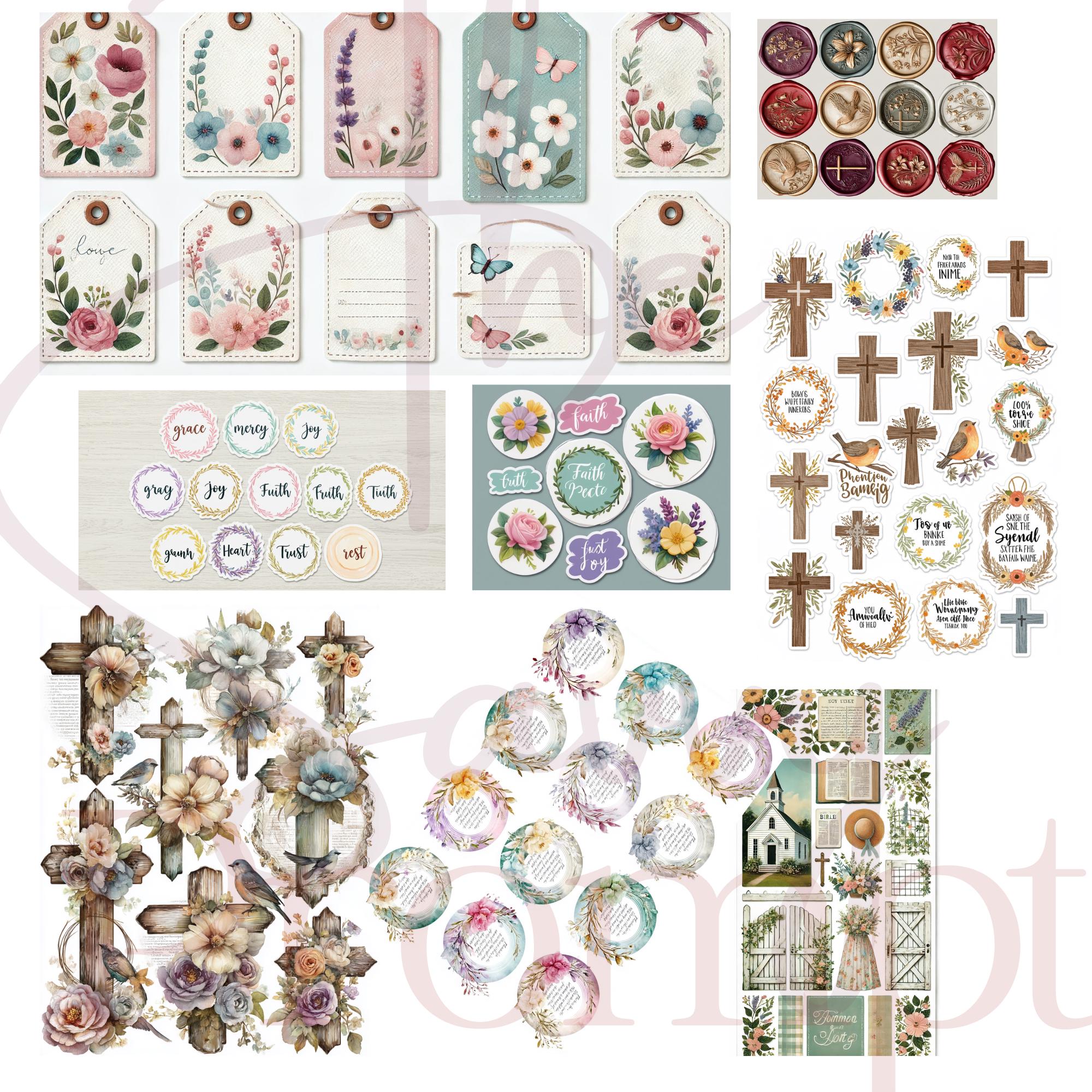 25 Chapel/Christian Themed AI Prompts - Digital Journaling & Craft Prompt Collection - Instant Digital Download - Thumbnail 6