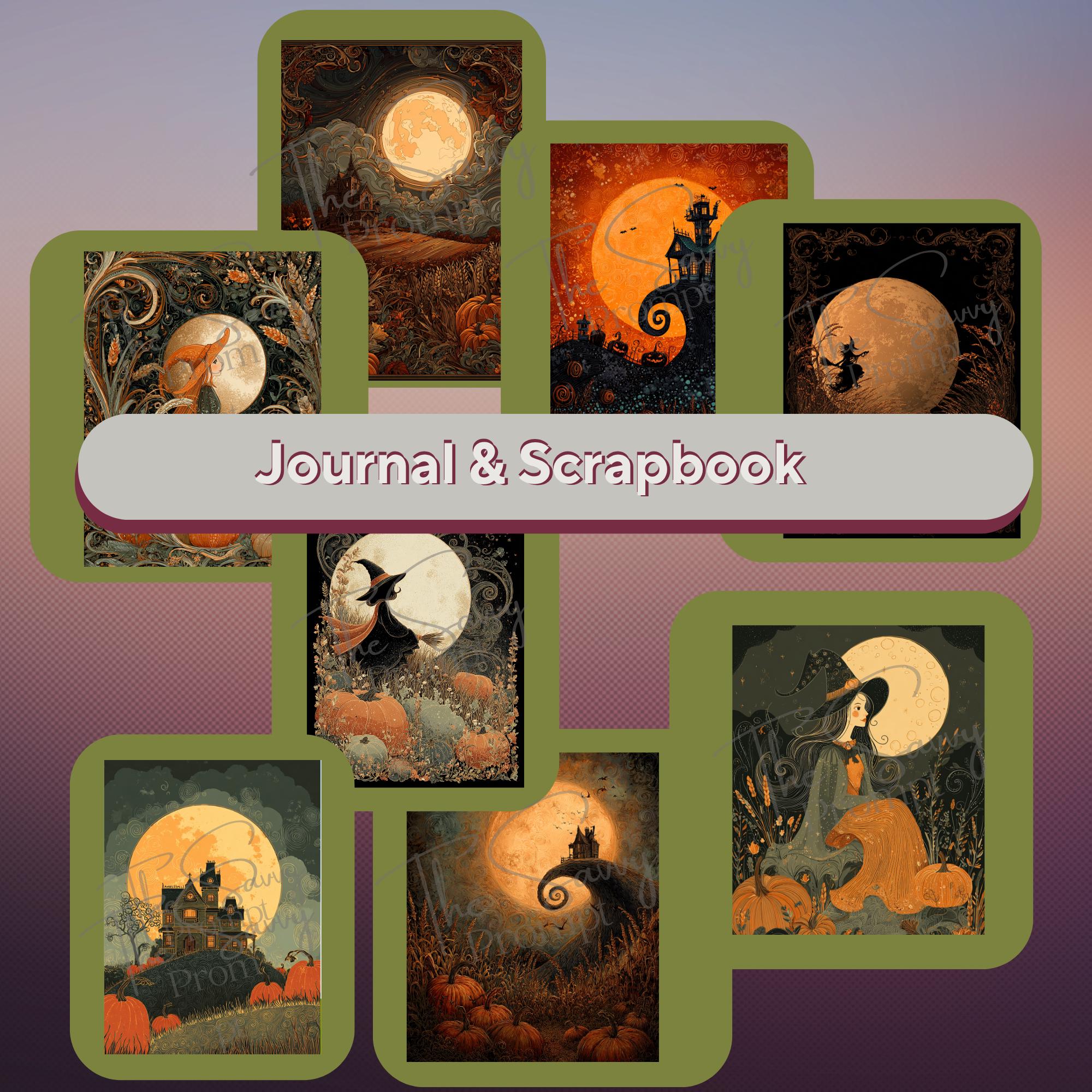 AI Prompt Short - Moody Halloween 1 Midjourney Prompt with 12 Variations + 48 AI personal/ commercial use images | Journaling,Stationery - Thumbnail 4