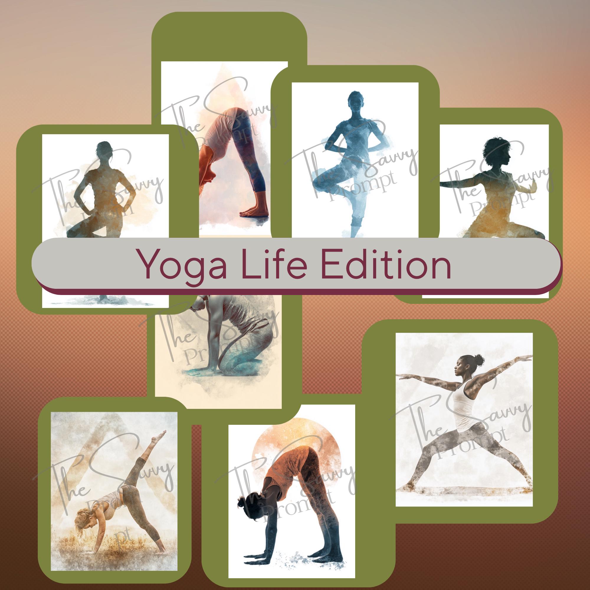 AI Prompt Short –Yoga Life| 1 Midjourney Prompt with 10 Variations + 40 AI personal/ commercial use images | Journal, Stationery Papers - Thumbnail 2