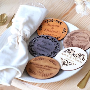 Personalized coasters bulk wood,Wedding favors for guests coasters,Wedding favors in bulk premium,Wedding gift coasters,Wedding shower favor