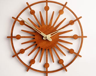 Sun wall clock, Starburst wall clock, Decorative clock, Sunburst wall clock, Geometric wall clock, Modern wall clock, Abstract clock