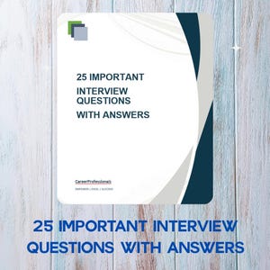 25 preguntas y respuestas para entrevistas de trabajo, guía práctica y consejos para la preparación de preguntas y respuestas para entrevistas, preguntas frecuentes para entrevistas (imprimibles)