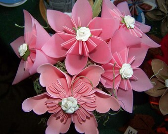 Items Similar To Large Origami Kusudama Flower 6 Inches Wide